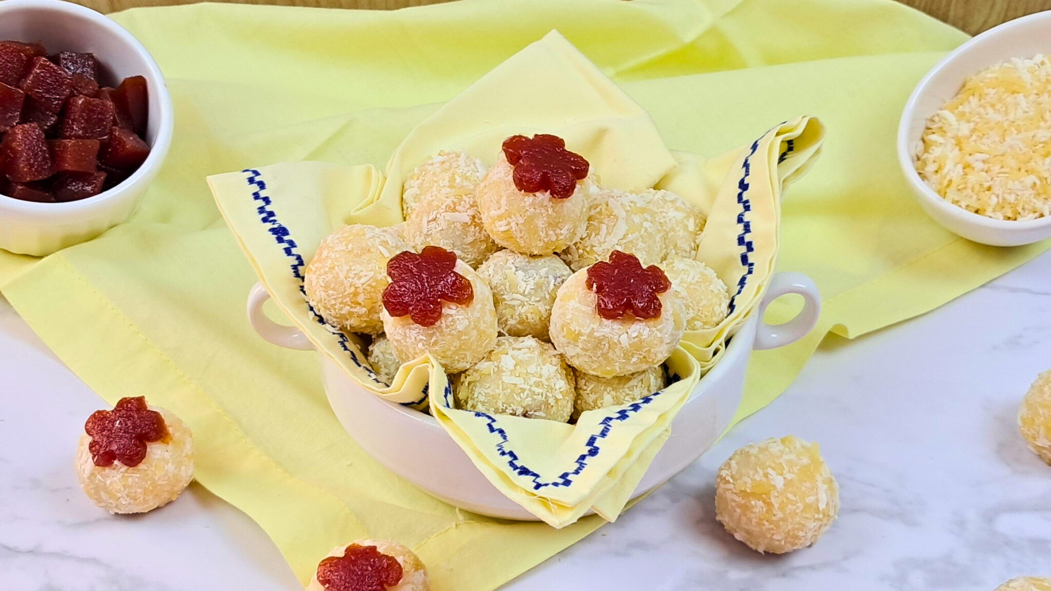 Brigadeiro Romeu e Julieta com Coco