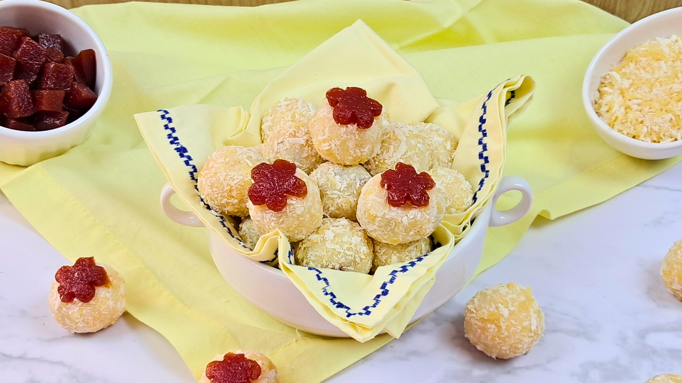 Brigadeiro Romeu e Julieta com Coco