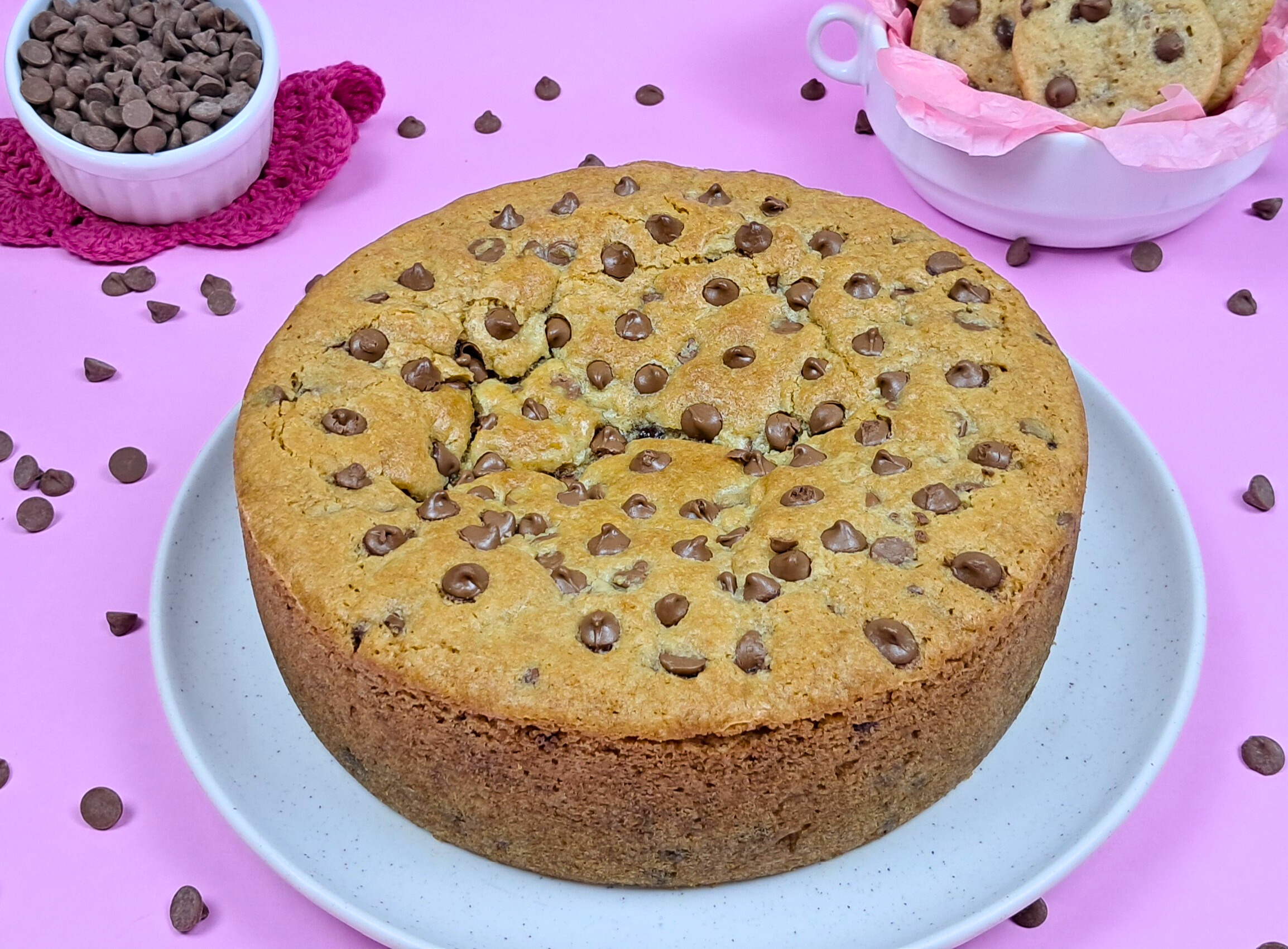 Torta de Cookies Recheada com Brigadeiro