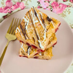 Blondie: brownie de chocolate branco com cereja