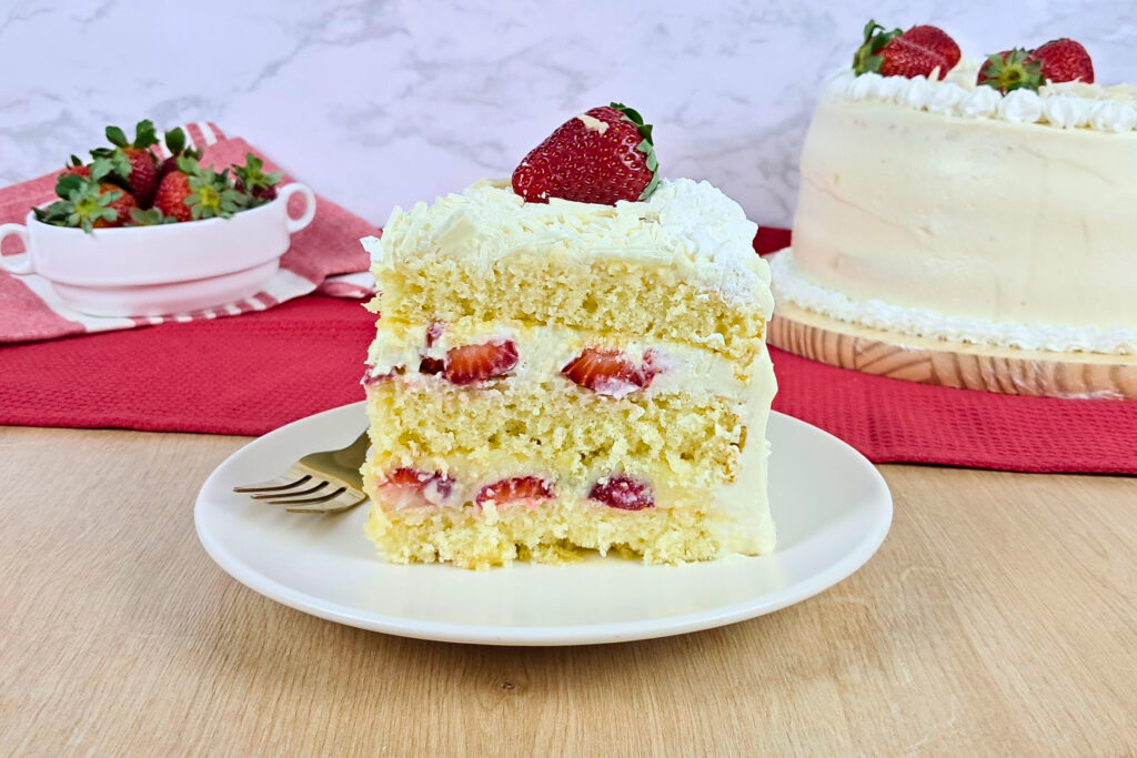 Torta de Ninho com Morango